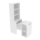 Ver mais imagens de Armário Mesa Multiuso 54x136x168,4cm Retrátil Bancada Me4171 Branco Tecnomobili Dobravél