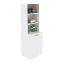 Ver imagem 7 de Armário Mesa Multiuso 54x136x168,4cm Retrátil Bancada Me4171 Branco Tecnomobili Dobravél