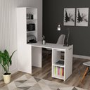 Ver imagem 3 de Armário Mesa Multiuso 54x136x168,4cm Retrátil Bancada Me4171 Branco Tecnomobili Dobravél