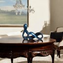 Ver imagem 2 de Dupla Esculturas Decorativas de Cerâmica Infinito Azul Marbella