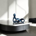 Ver imagem 5 de Dupla Esculturas Decorativas de Cerâmica Infinito Azul Marbella