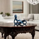 Ver imagem 4 de Dupla Esculturas Decorativas de Cerâmica Infinito Azul Marbella