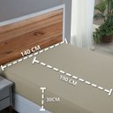 Ver imagem 5 de Lençol Casal 200 Fios Algodão Avulso Padrão Forro de Cama Box com Elástico:avela