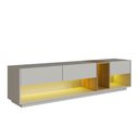 Ver imagem 2 de Rack para TV até 65 Polegadas com LED e 3 Gavetas Multimóveis Crpro-RCK032 Mel/Arenas