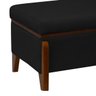 Banqueta Decorativa Puff Baú Organizado Bali 90 Cm Bouclé:preto - 4