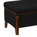 Ver imagem 4 de Banqueta Decorativa Puff Baú Organizado Bali 90 Cm Bouclé:preto
