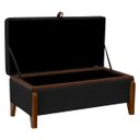 Ver imagem 7 de Banqueta Decorativa Puff Baú Organizado Bali 90 Cm Bouclé:preto