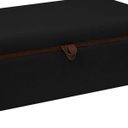 Ver imagem 5 de Banqueta Decorativa Puff Baú Organizado Bali 90 Cm Bouclé:preto