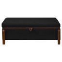 Ver imagem 2 de Banqueta Decorativa Puff Baú Organizado Bali 90 Cm Bouclé:preto
