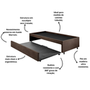 Ver imagem 5 de Bicama Box para Dois Colchões Viúvo 120x203 Suede