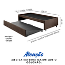 Ver imagem 3 de Bicama Box para Dois Colchões Viúvo 120x203 Suede