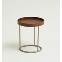 Ver imagem 1 de Mesa de Centro Oscar - Tampo Freijo - Base Aço Carbono - Altura 40cm