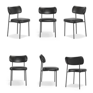 Kit 06 Cadeiras para Sala de Jantar Mila Couríssimo Preto - Mobili