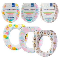 Assento Sanitário Infantil Macio Estampado - Menina - 1