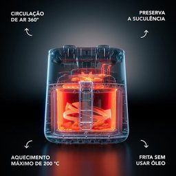 Fritadeira Air Fryer Electrolux por Rita Lobo, 5,6 Litros, Cinza, 1400 W - Eaf40 - 9