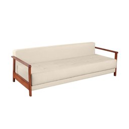 Sofá Cama Linho Azaléia Yescasa - 8