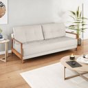 Ver imagem 2 de Sofá Cama Linho Azaléia Yescasa