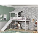 Ver imagem 1 de Cama Infantil com Escorregador Prime Alta II Telhado II Casatema MadeiraOriginals