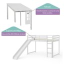Ver imagem 5 de Cama Infantil com Escorregador Prime Alta II Telhado II Casatema MadeiraOriginals
