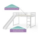 Ver imagem 4 de Cama Infantil com Escorregador Prime Alta II Telhado II Casatema MadeiraOriginals