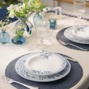 Ver imagem 4 de Jogo 6 Pratos Fundos 23cm Porcelana Tramontina Azzura 330ml Servir Sopas Caldos Mesa Posta