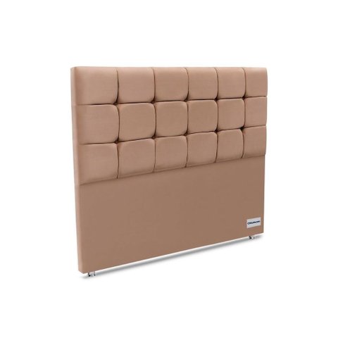 Cabeceira Cama Box Estofada Piave Linho Casal - Linho Bege - Ortobom