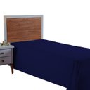 Ver imagem 1 de Lençol Cama Box Solteiro 400 Fios sem Elástico Virol Toque Extra Macio:azul Marinho