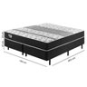 Cama Box King Size Soft Comfort Molas Verticoil 60x193x203cm Casatema MadeiraOriginals - 4