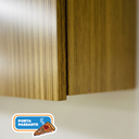 Ver imagem 7 de Cozinha Compacta Modulada 3 Peças 9 Portas sem Balcão Urbane Bege/Freijó/Vanilla/Ripado