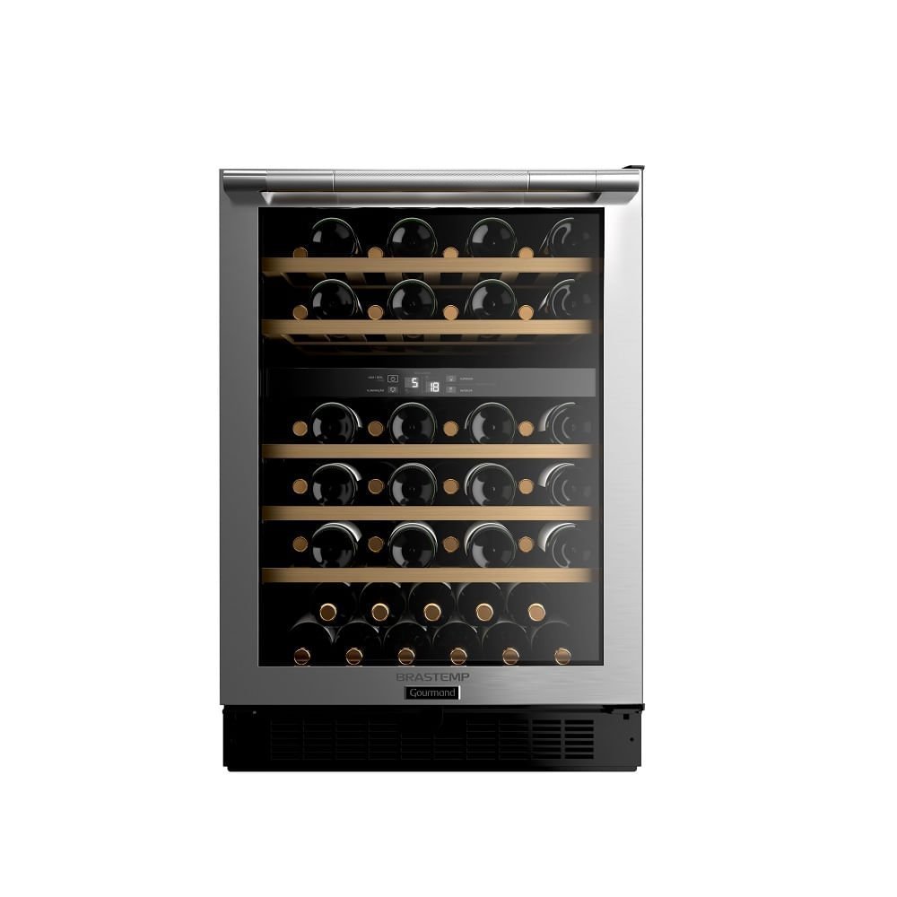 Adega Brastemp 51 Garrafas Gourmand Dual Zone Preto/inox Bzb51ae – 220 Volts - 1