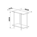 Ver imagem 4 de Mesa Lateral Industrial Tube - Carvalho/Preto