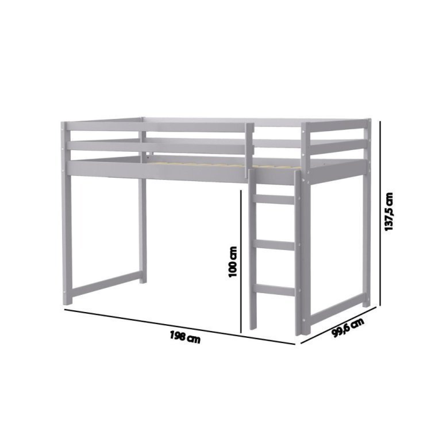 Cama infantil Prime Alta II com Tenda Casatema - 7