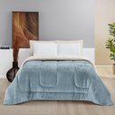 Ver imagem 1 de Coberdrom Casa Scarpa Apollo Queen Sherpa Pele de Carneiro + Manta Flannel - Azul Quartzo