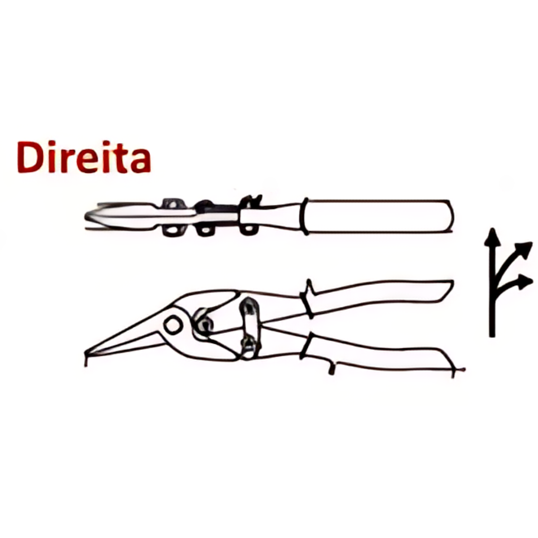 Tesoura de Aviação Corte Direito - 2