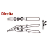 Tesoura de Aviação Corte Direito - 2