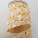 Ver imagem 2 de Fita Aramada Bege Coelhos Decor 6.3cmx9.14m
