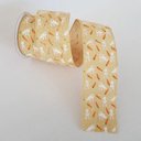 Ver imagem 1 de Fita Aramada Bege Coelhos Decor 6.3cmx9.14m