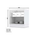 Ver imagem 2 de Gabinete de Cozinha Modulado Balcão com Tampo Americana com 2 Portas 80cm Branco