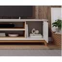 Ver imagem 5 de Rack 2 Portas e Painel Ripado Para TV até 70 Polegadas Porto Espresso Móveis