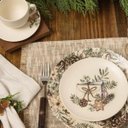 Ver imagem 5 de Prato de Sobremesa de Cerâmica Aquarelle Memorias de Natal 20cm - Bege