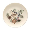 Ver imagem 1 de Prato de Sobremesa de Cerâmica Aquarelle Memorias de Natal 20cm - Bege