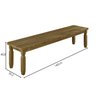 Banco Corona Rustico 140Cm Area Externa Madeira Macica  - 3
