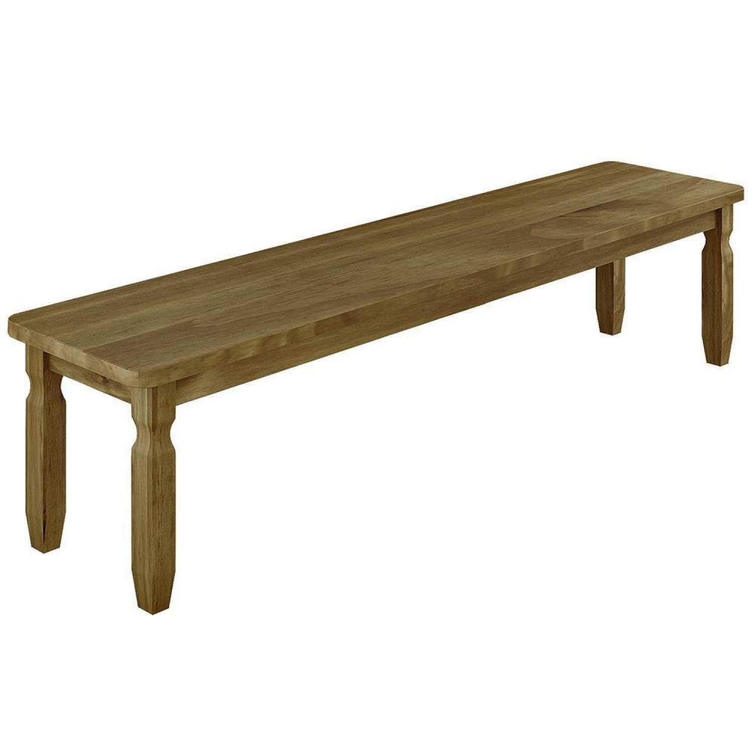 Banco Corona Rustico 140Cm Area Externa Madeira Macica  - 1