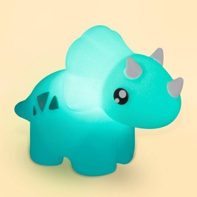LUMINÁRIA ABAJUR DINO BABY AZUL TURQUESA + LÂMPADA LED - 2