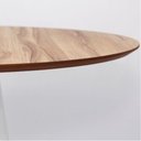 Ver imagem 1 de Mesa de Jantar Tulipa Redonda 140cm - Nogueira Preto
