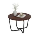 Ver imagem 1 de Mesa de Centro Redonda Sala Canto Carbon Luxo 60cm