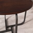 Ver imagem 3 de Mesa de Centro Redonda Sala Canto Carbon Luxo 60cm