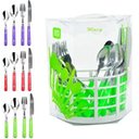 Ver imagem 1 de Conjunto de Talheres Faqueiro de Inox com 25 Pecas Wincy Casa Talh 82159910 Fúcsia