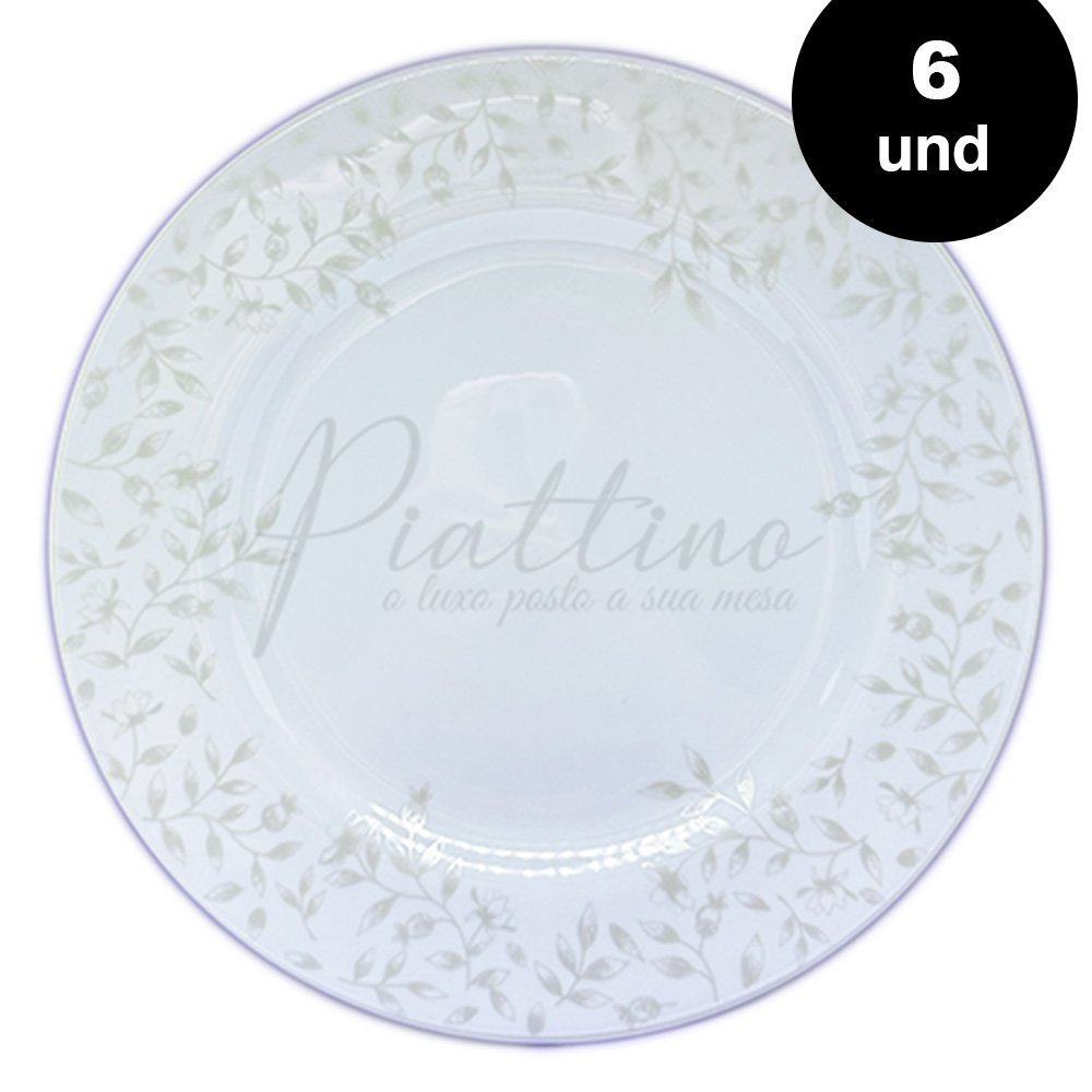 Kit Noiva - 06und Pratos de Sobremesa Piattino - Od