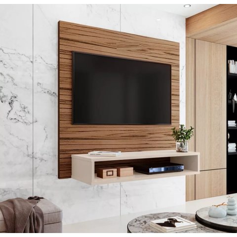 Painel Tv Milão até 32 Polegadas Freijó/off White